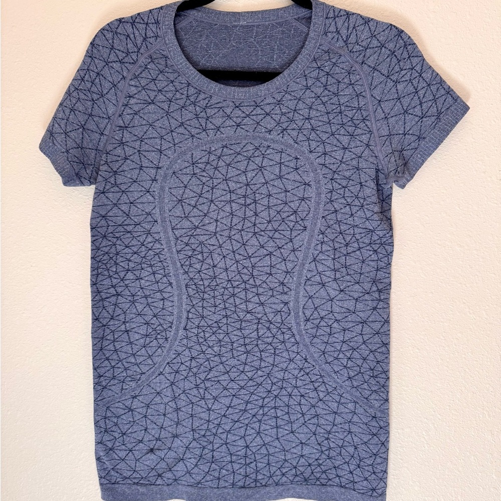 Lululemon Athletica Blue Graphic Boxy T-Shirt